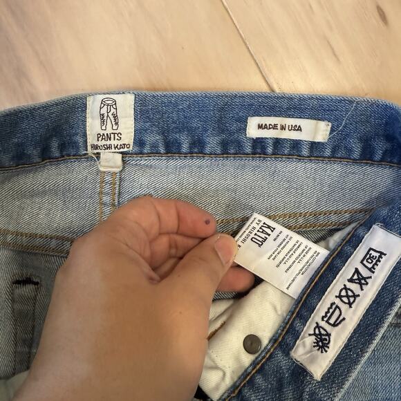 Hiroshi Kato Selvedge Jeans 31 Blue Pen Slim Streeatwear Japan Denim - Picture 6 of 11